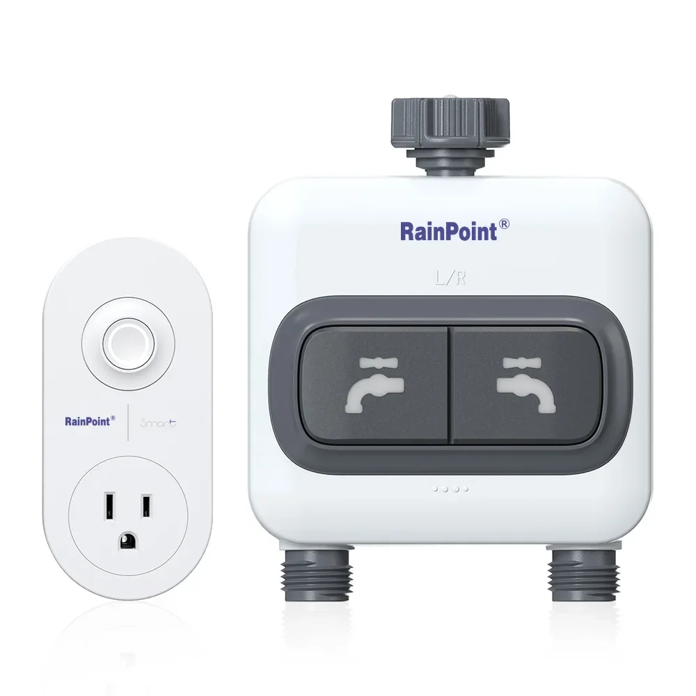 Wifi Water Timer Hose Faucet Smart - Wi-Fi таймер полива RAINPOINT с двумя