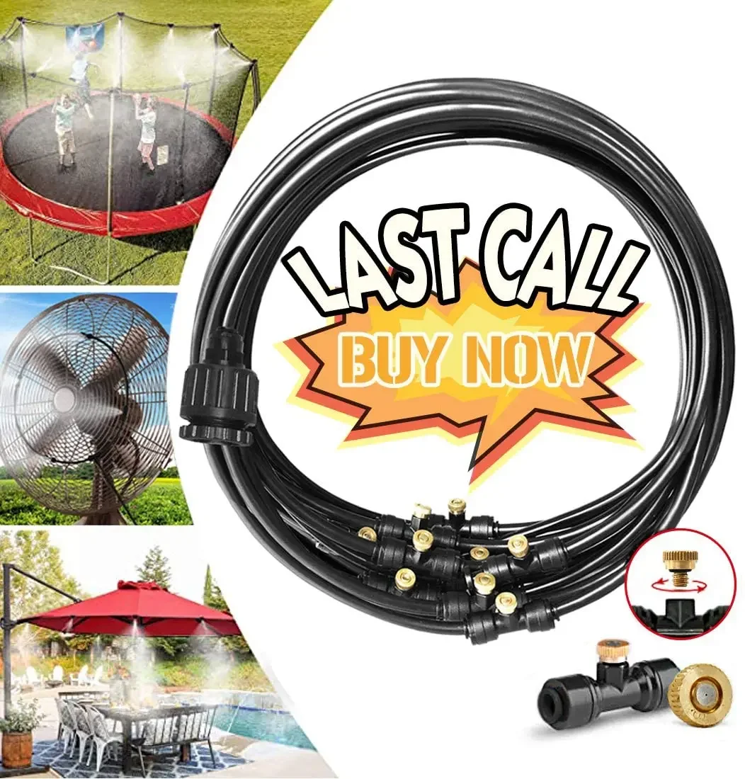 Mist Cooling System Outdoor Patio 15M - Комплект системы охлаждения с помощью распыления