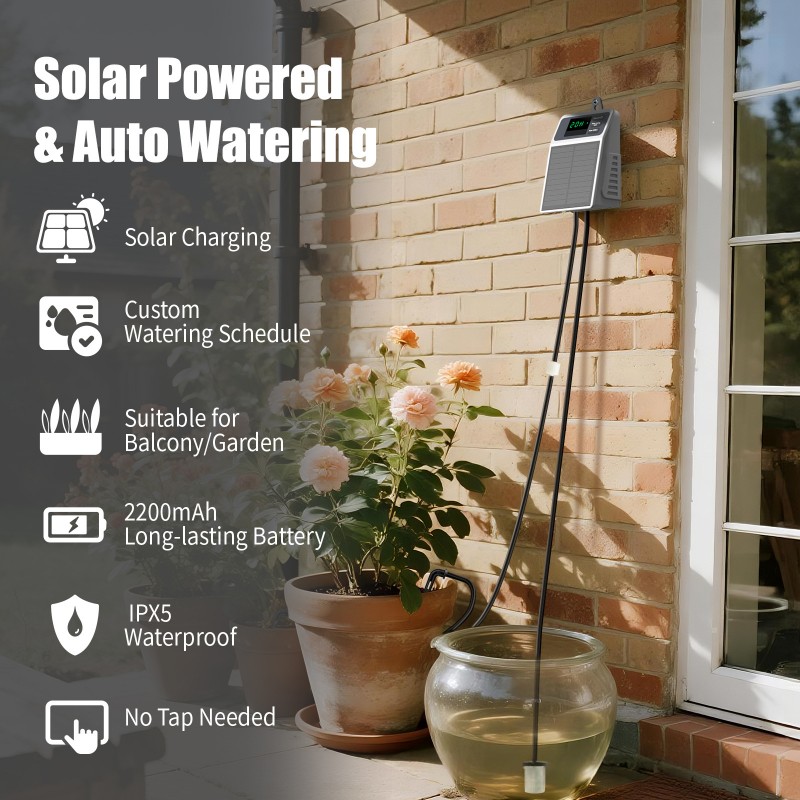 Solar Drip Irrigation Kit Garden - A03F-автоматический комплект капельного орошения на солнечной