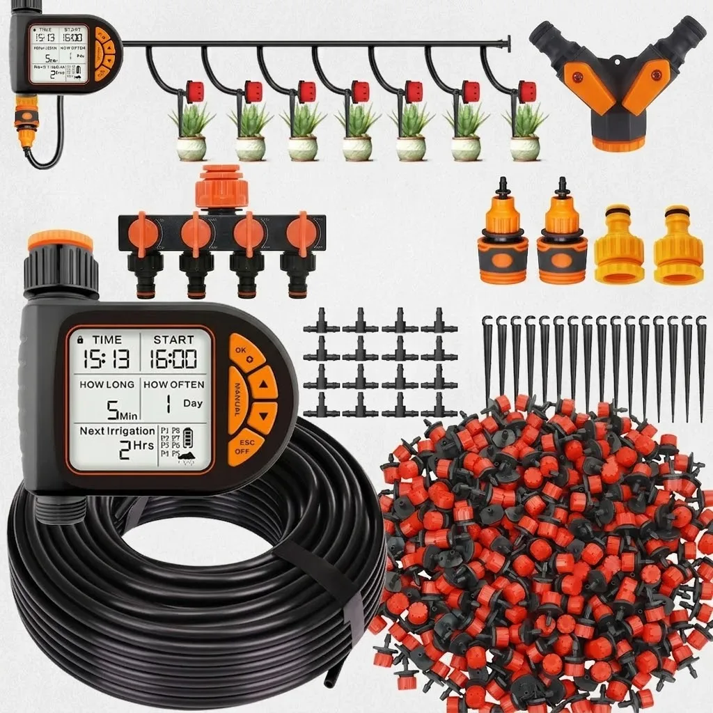 Rain Sensor For Irrigation Timer - Комплект автоматического контроллера полива с ЖК-дисплеем