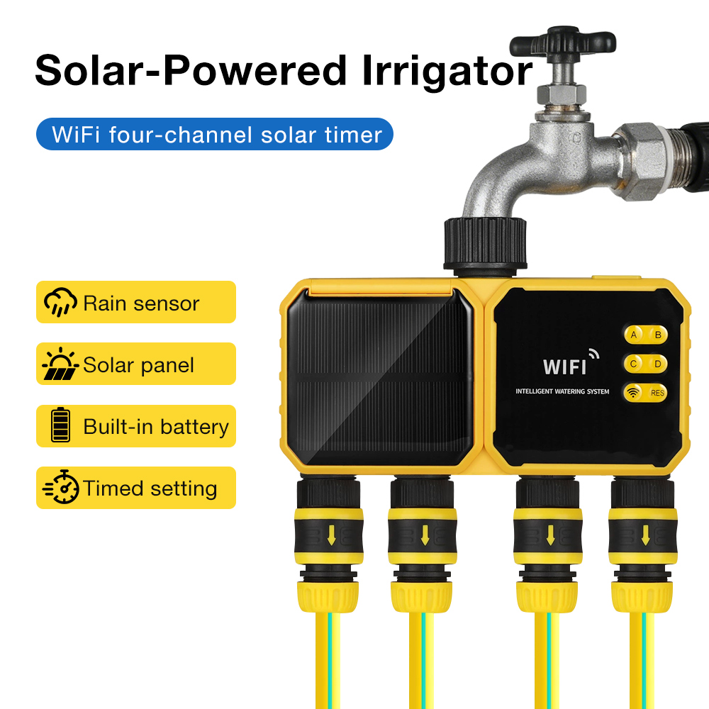 Wifi Water Timer Hose Faucet Smart - Солнечная система полива с Wi-Fi: Умный