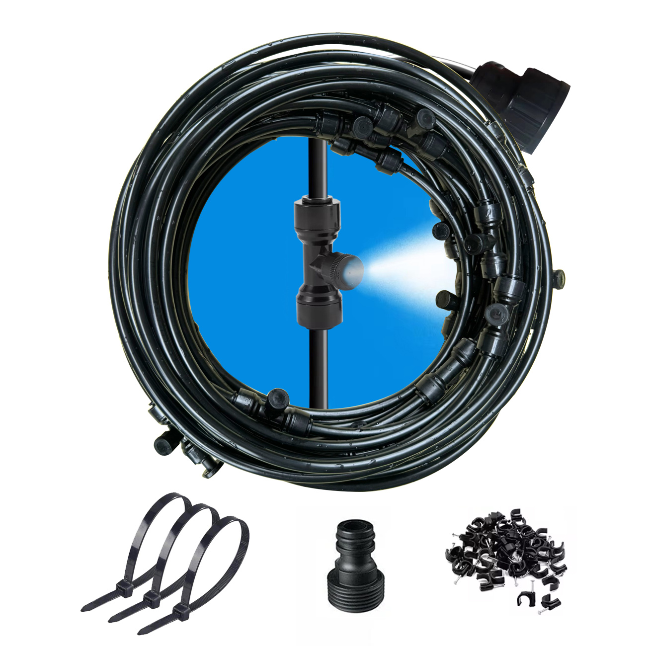 Mist Cooling System Outdoor Patio 15M - Система запотевания на открытом воздухе для