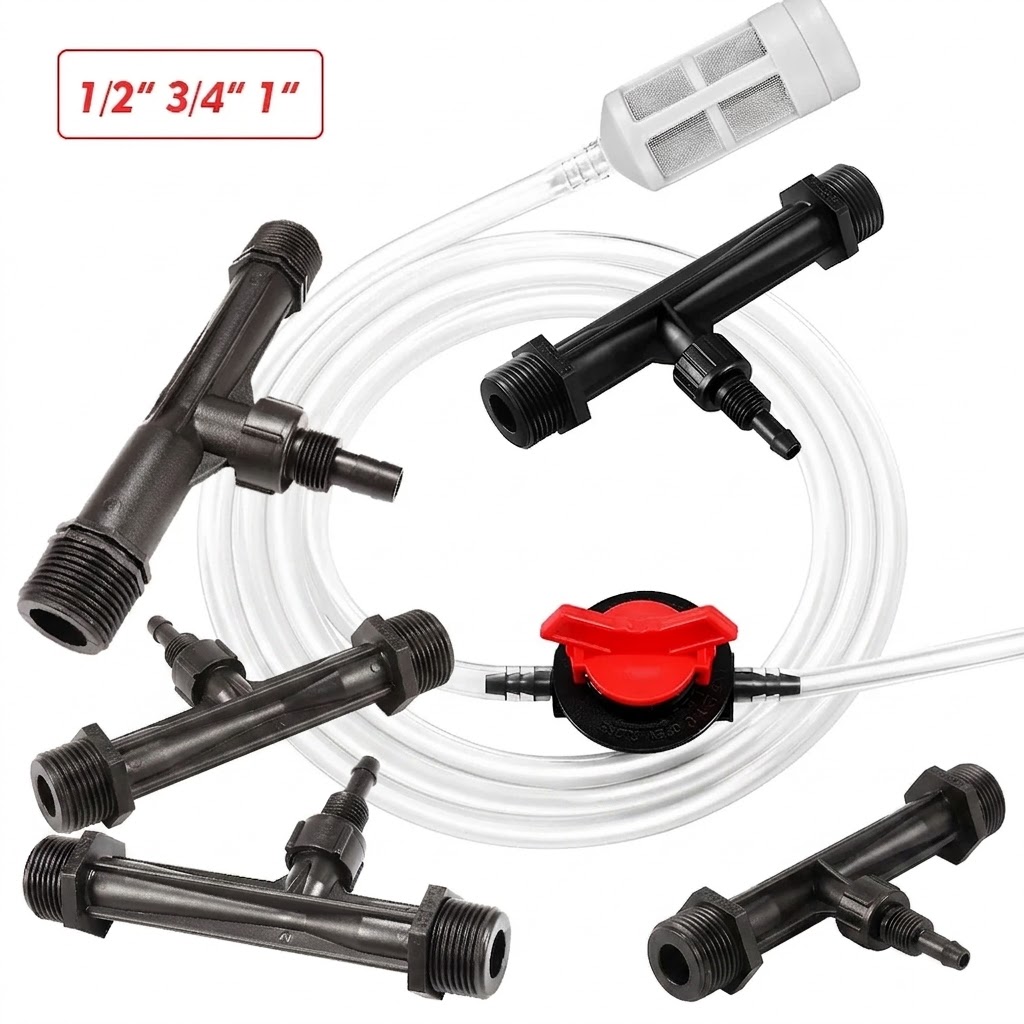 Fertilizer Injector Venturi 3/4 Inch - Система полива для садовых теплиц, 1/2