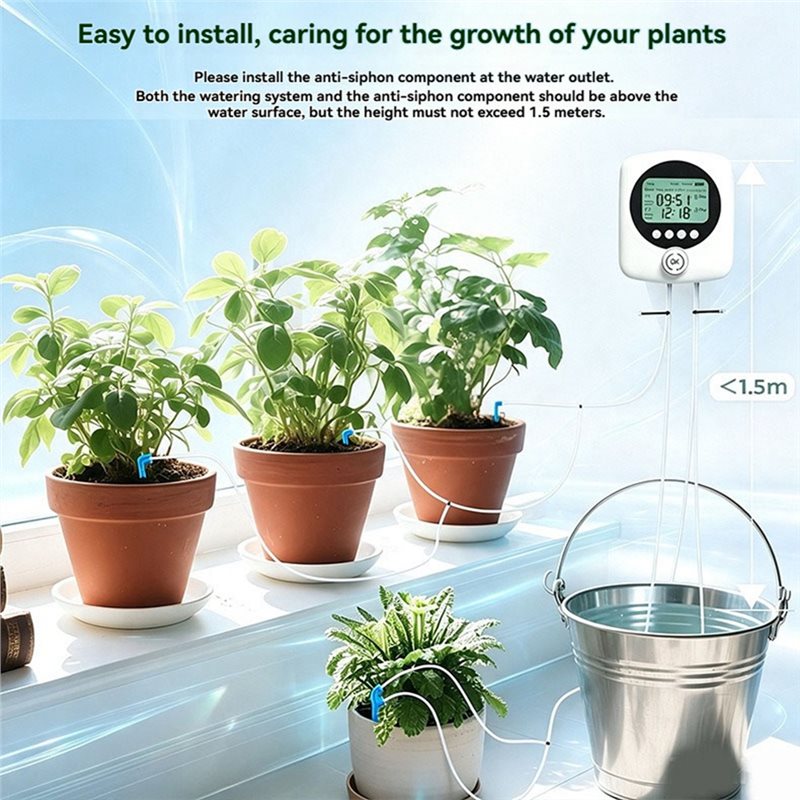 Automatic Watering Pump Indoor Plants - Для 30 горшечных растений: совместимая автоматическая