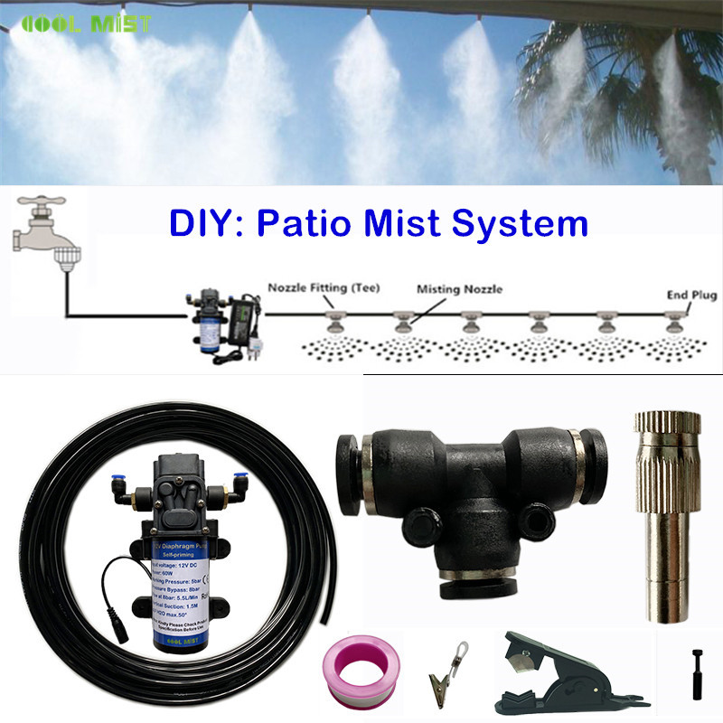 S392 DIY 8M-10M-15M-20M-25M Во – обзор и цена Mist Cooling System Outdoor Patio 15M