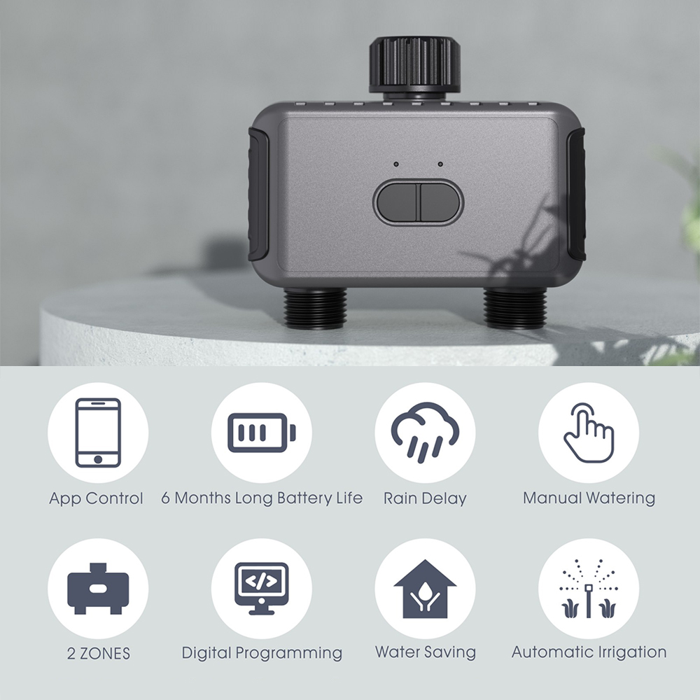 Wi-Fi Bluetooth-совместимый Та – обзор и цена Wifi Water Timer Hose Faucet Smart