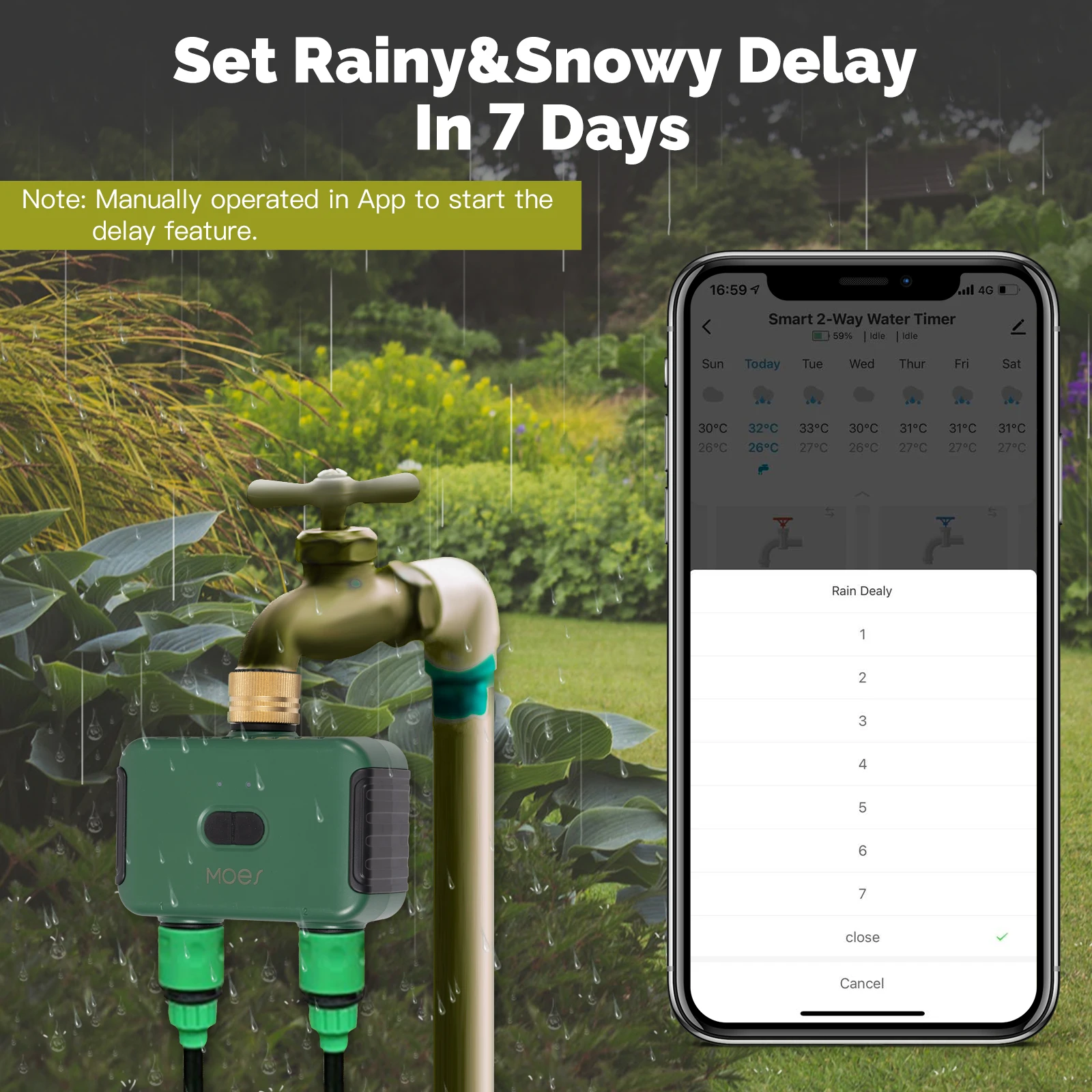 Умный таймер для воды MOES Tuy – обзор и цена Tuya Zigbee Garden Irrigation Controller