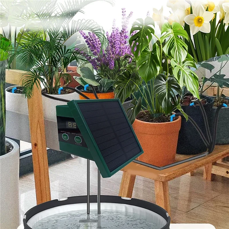 Солнечная ирригационная систем – обзор и цена Solar Drip Irrigation Kit Garden