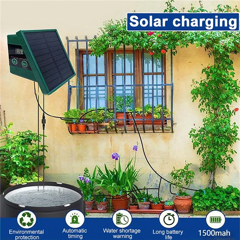 Солнечная ирригационная систем – обзор и цена Solar Drip Irrigation Kit Garden