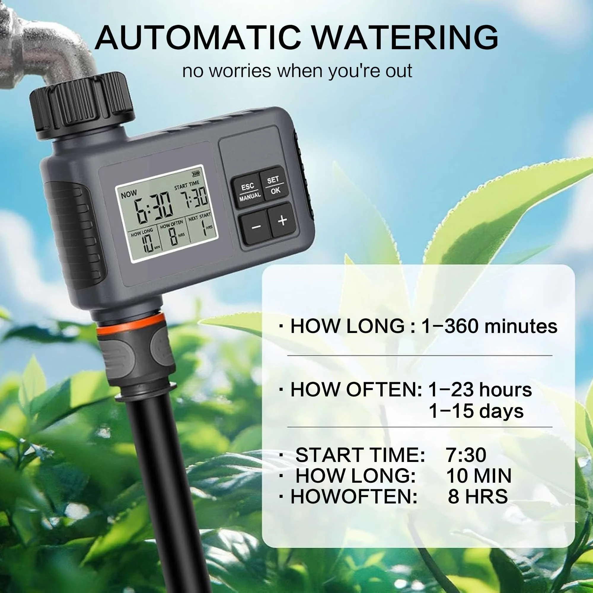 Умный цифровой таймер для поли – обзор и цена Rain Sensor For Irrigation Timer
