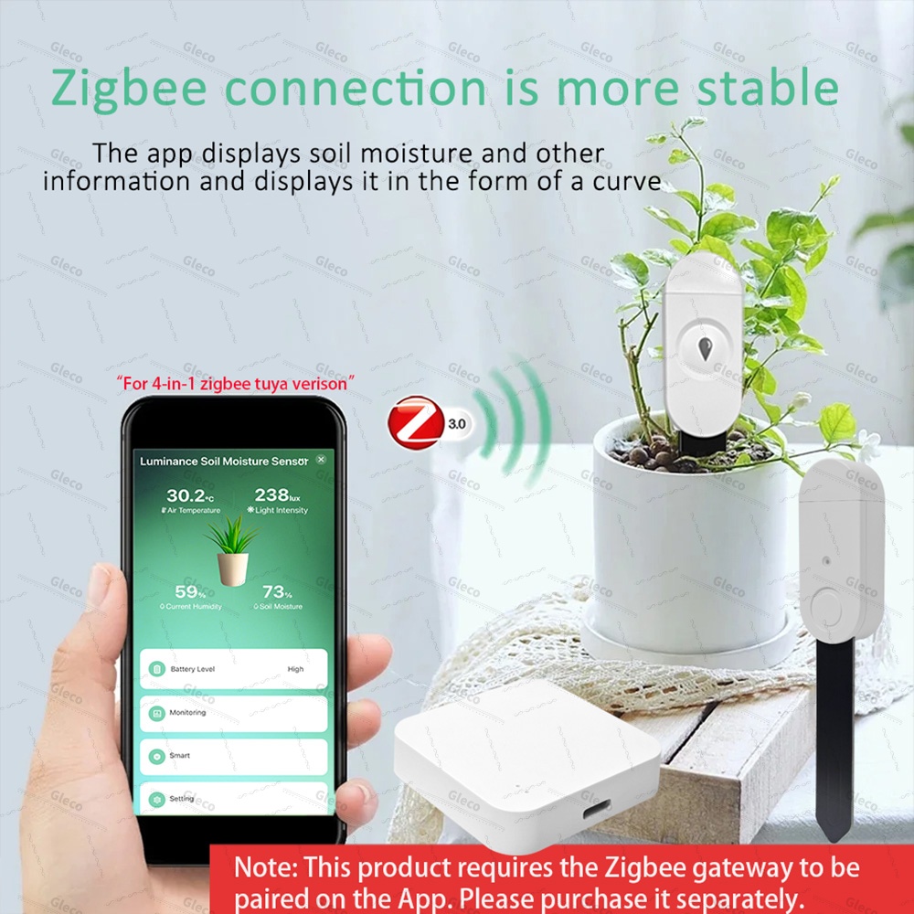 Датчик влажности почвы ZigBee  – обзор и цена Tuya Zigbee Garden Irrigation Controller