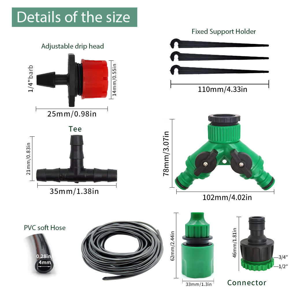 Теплица, 15-30 м, рандомный ав – обзор и цена Drip Irrigation System Automatic Kit