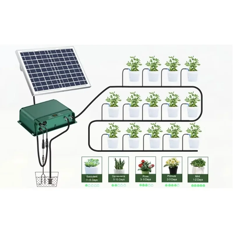 Солнечный гидропонный ирригаци – обзор и цена Solar Drip Irrigation Kit Garden