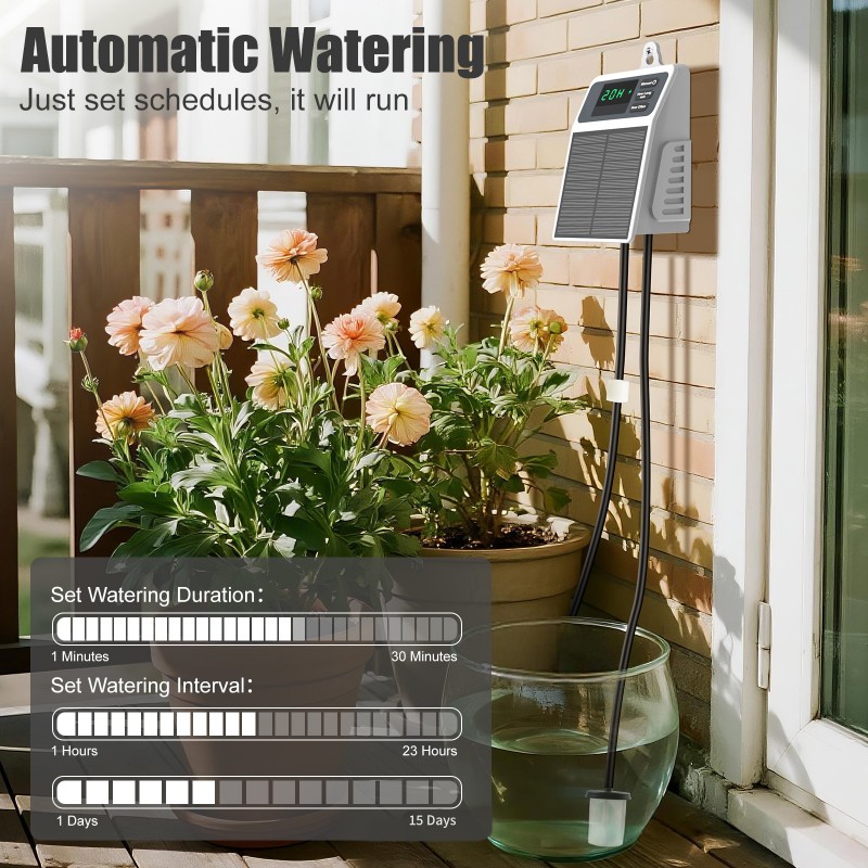 Умная система полива HOT-Smart – обзор и цена Solar Drip Irrigation Kit Garden