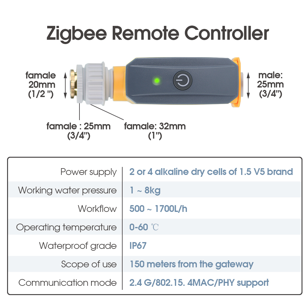 ZigBee Wi-Fi Спринклер Таймер  – обзор и цена Tuya Zigbee Garden Irrigation Controller
