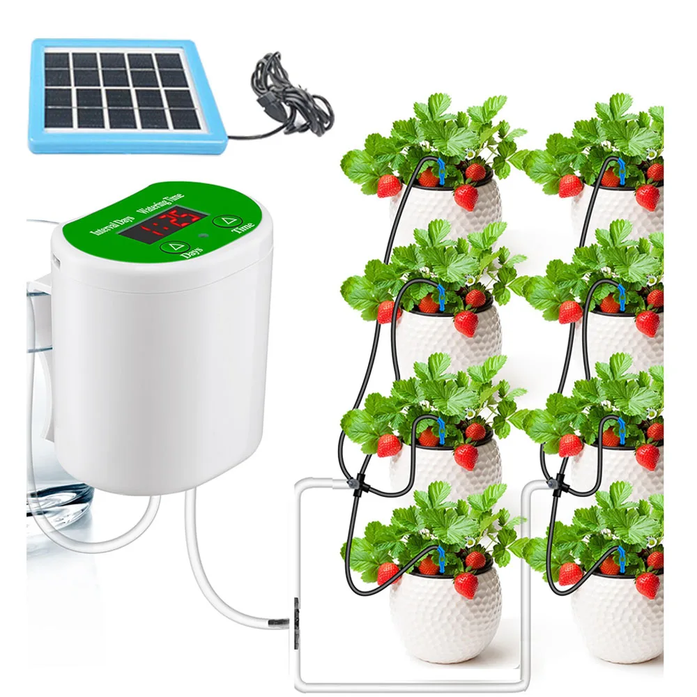 Интеллектуальная система капел – обзор и цена Solar Drip Irrigation Kit Garden