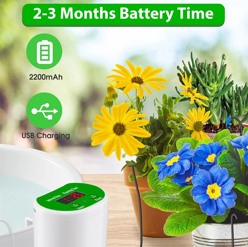 Интеллектуальная система капел – обзор и цена Solar Drip Irrigation Kit Garden