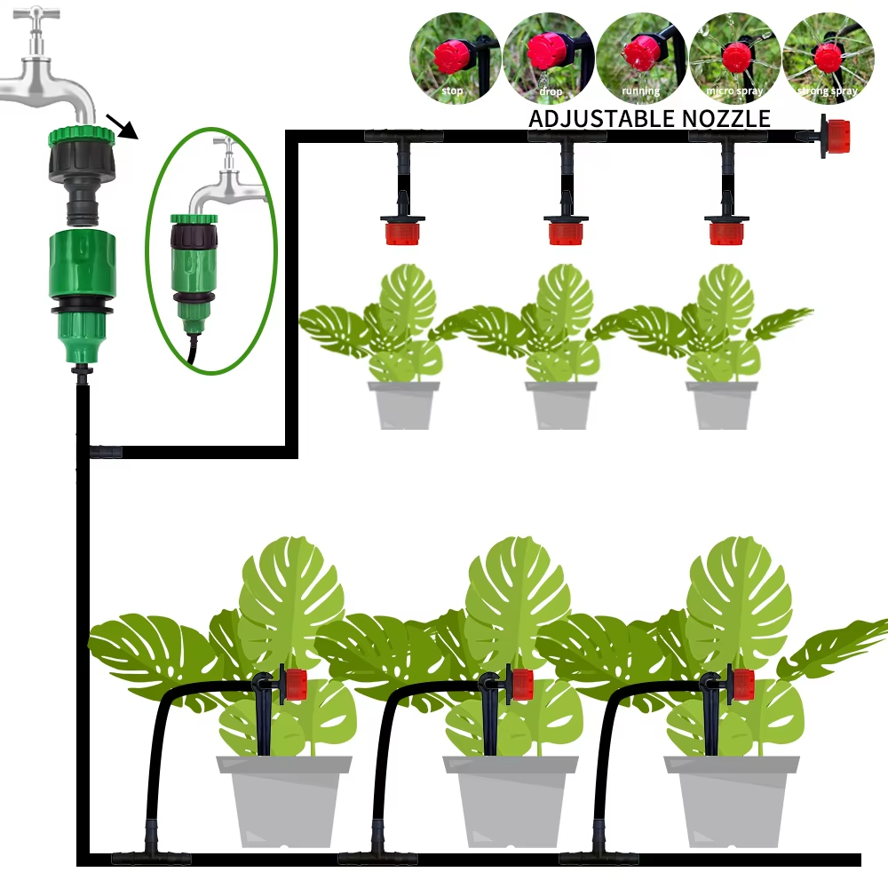 Комплект автоматической систем – обзор и цена Drip Irrigation System Automatic Kit