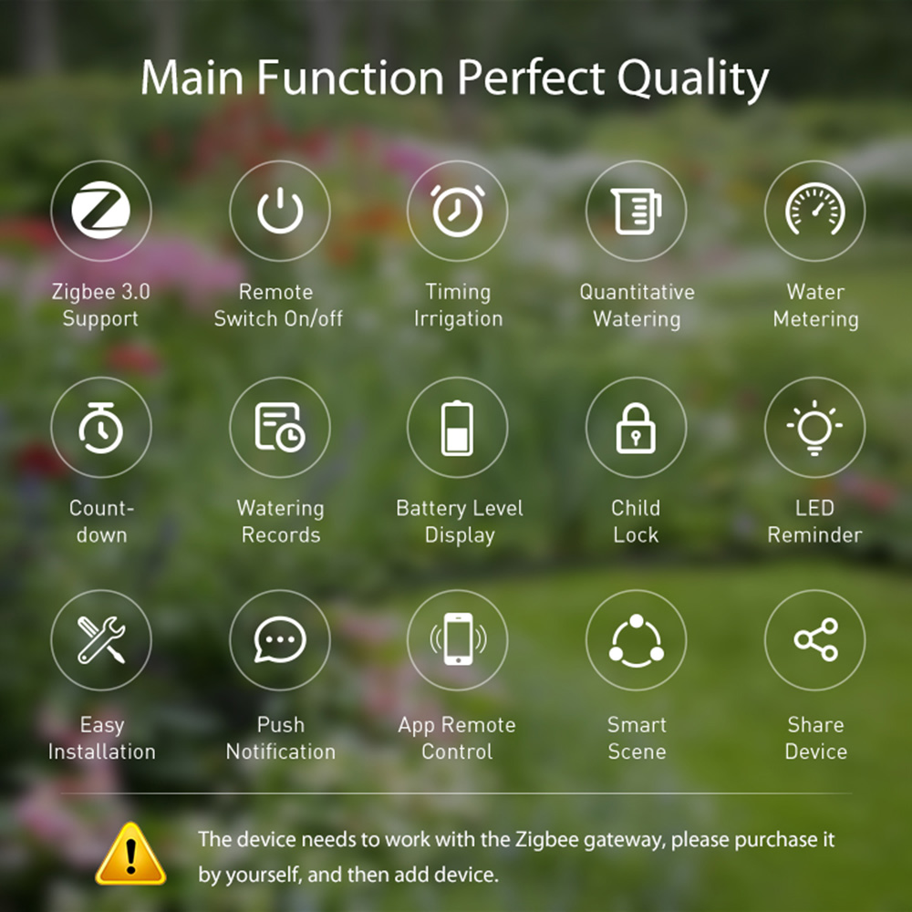 Zigbee Tuya Таймер воды с заде – обзор и цена Tuya Zigbee Garden Irrigation Controller
