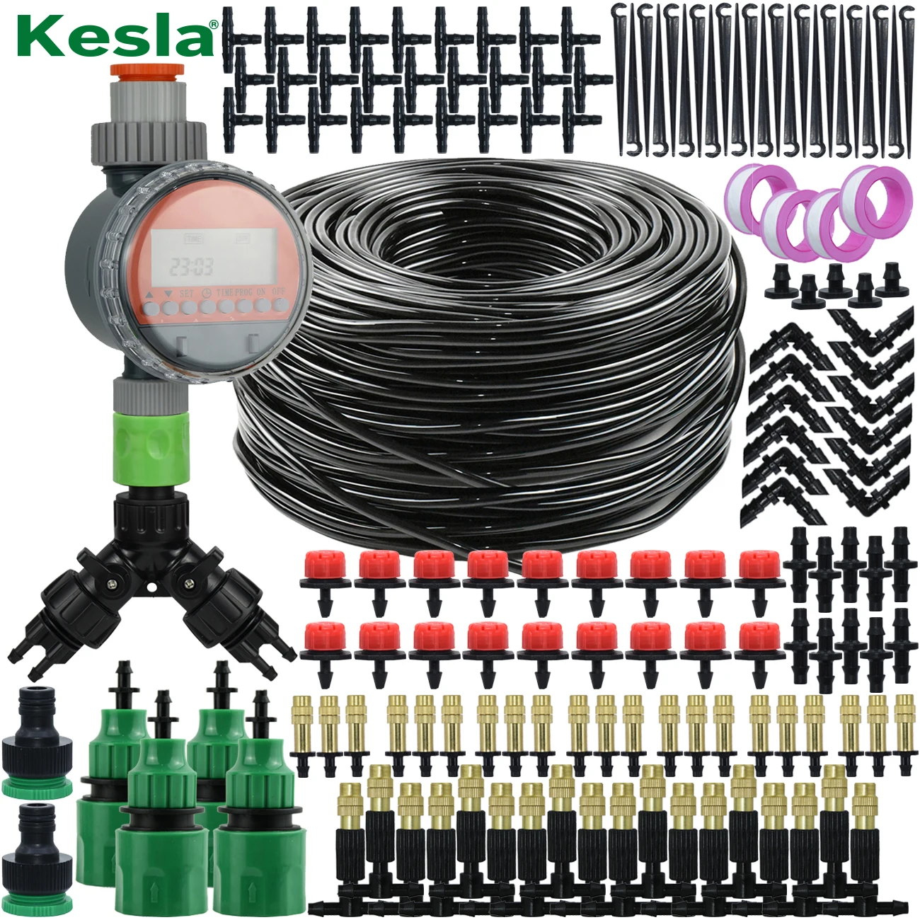 KESLA Открытый 5M-30M запотева – обзор и цена Mist Cooling System Outdoor Patio 15M