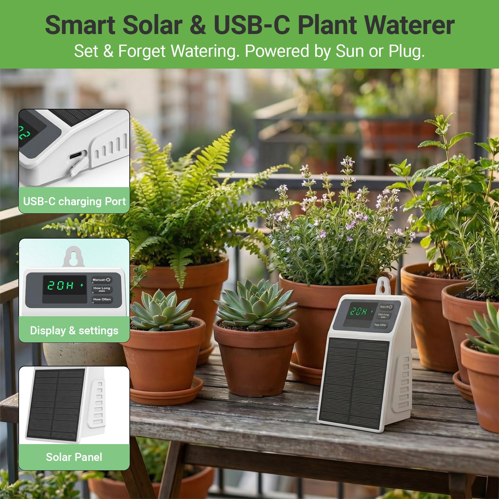Усовершенствованная солнечная  – обзор и цена Solar Drip Irrigation Kit Garden