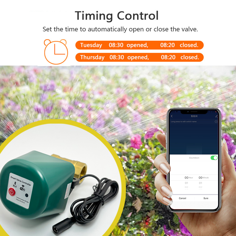 Умный клапан Tuya Zigbee 1/2,  – обзор и цена Tuya Zigbee Garden Irrigation Controller