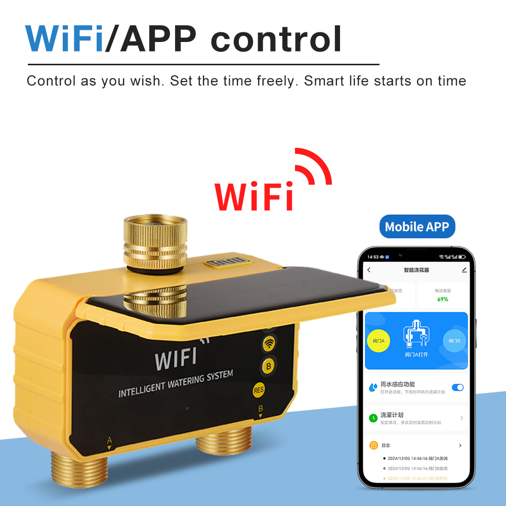 Солнечная система полива с Wi- – обзор и цена Wifi Water Timer Hose Faucet Smart