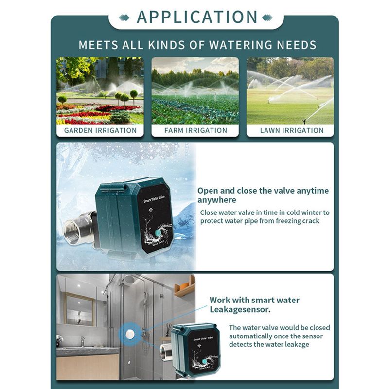 B50C Умный электрический шаров – обзор и цена Tuya Zigbee Garden Irrigation Controller