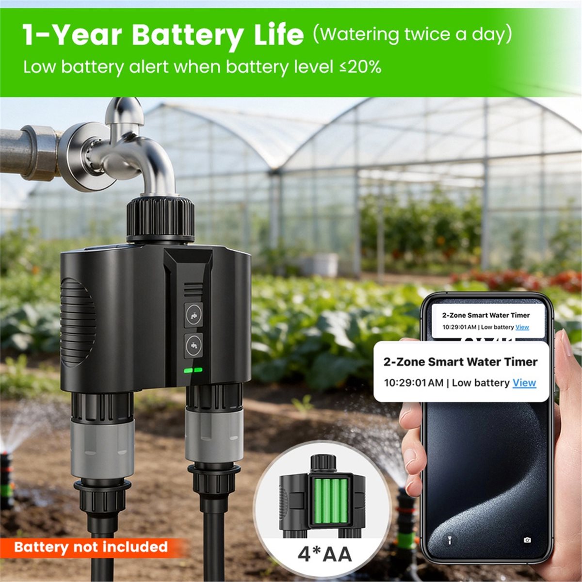 Y17A 1 комплект WiFi-таймера д – обзор и цена Wifi Water Timer Hose Faucet Smart