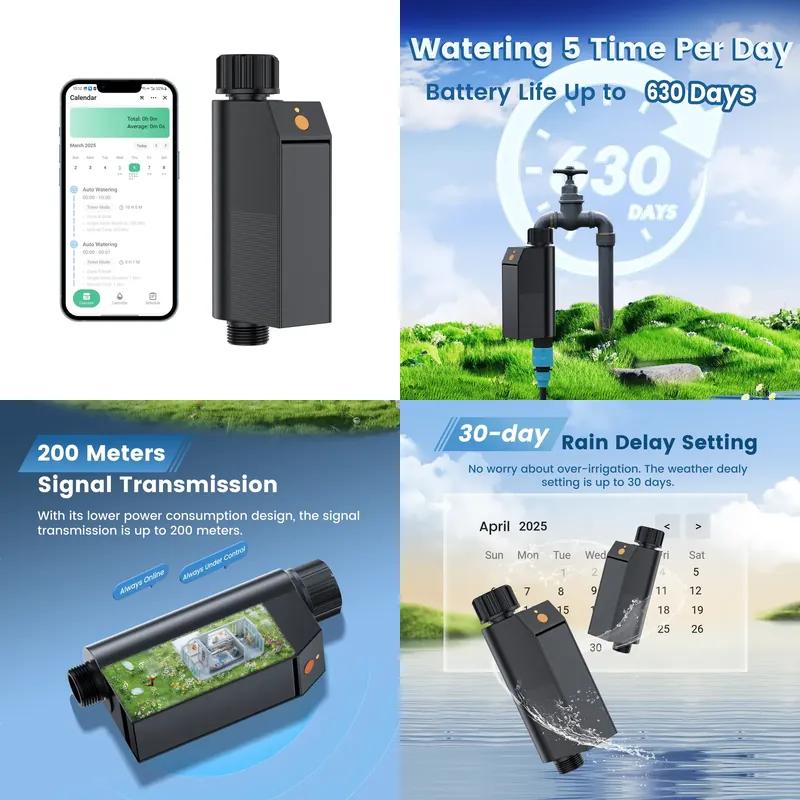 Умный Wi-Fi таймер для полива  – обзор и цена Wifi Water Timer Hose Faucet Smart