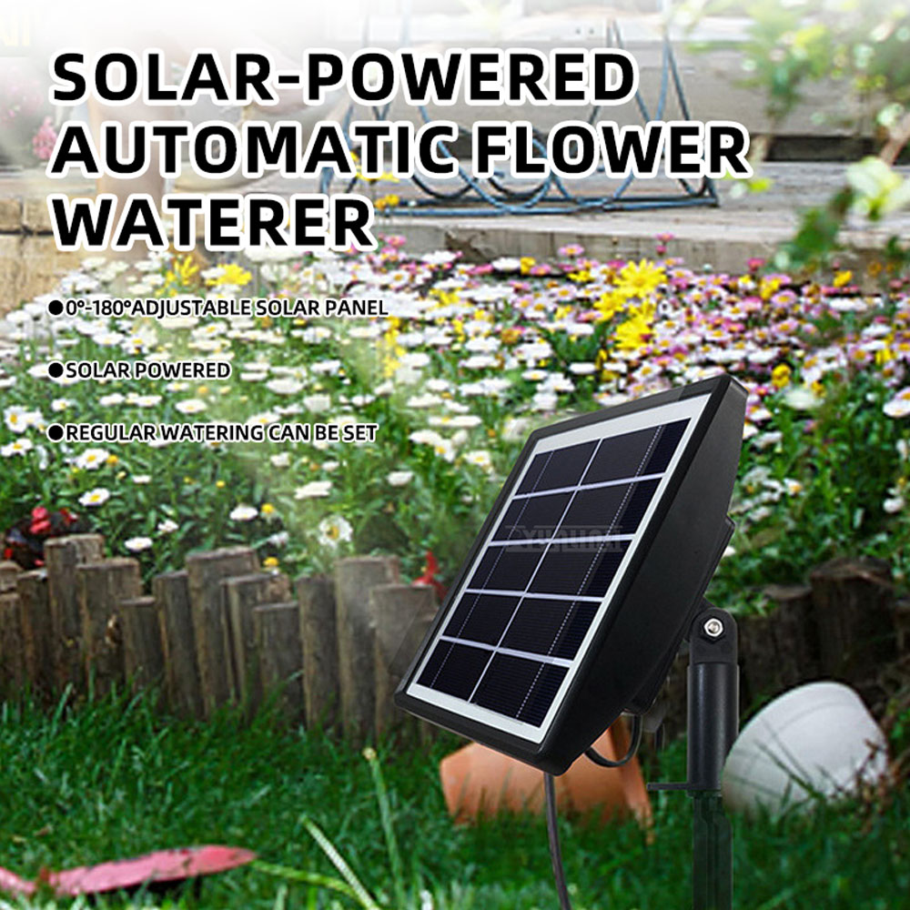 Микроспрей-набор, автоматическ – обзор и цена Solar Drip Irrigation Kit Garden