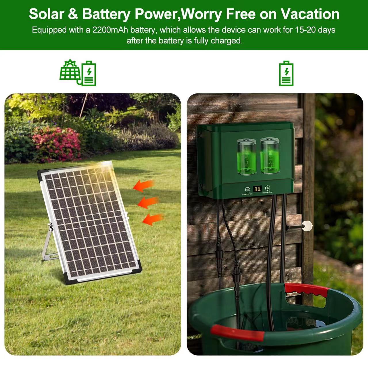 Горячий товар: Солнечная автом – обзор и цена Solar Drip Irrigation Kit Garden