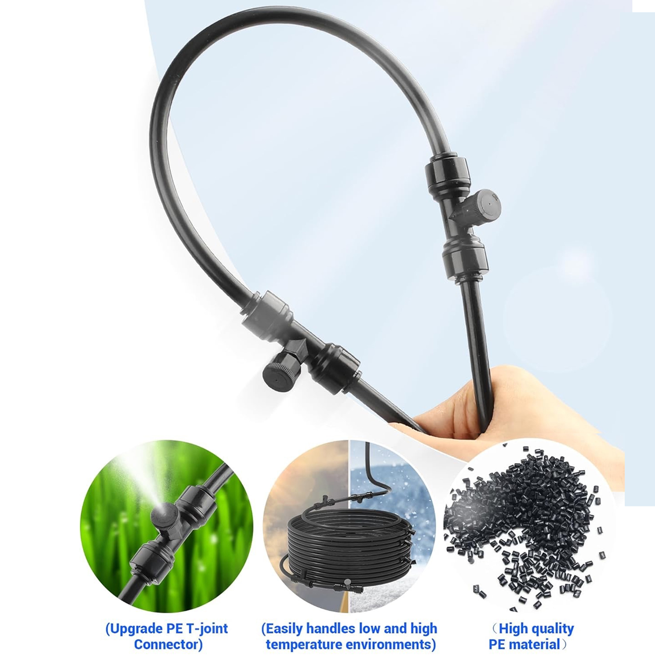 Система запотевания на открыто – обзор и цена Mist Cooling System Outdoor Patio 15M