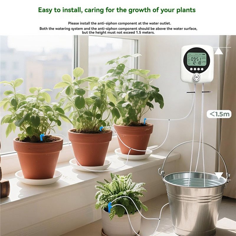 Автоматическая система полива  – обзор и цена Automatic Watering Pump Indoor Plants