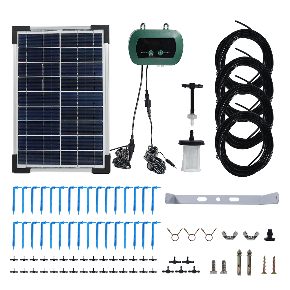 Система капельного полива для  – обзор и цена Solar Drip Irrigation Kit Garden