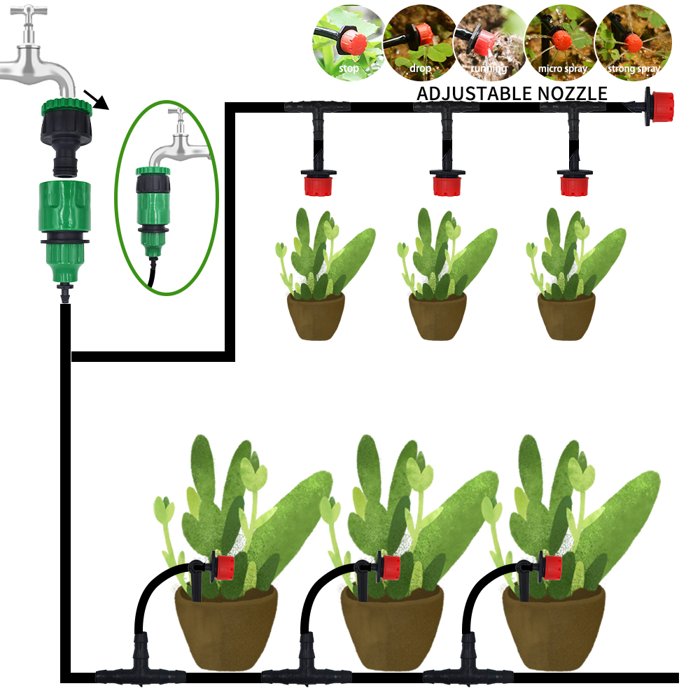 Микросистема капельного орошен – обзор и цена Drip Irrigation System Automatic Kit